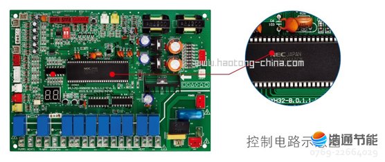 美的空气能热泵高温直热循环式RSJ-220/SN1-540V-D先进微电脑控制板,NEC高速处理芯片