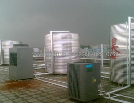 东莞联合技工学校――42吨空气源热泵工程
